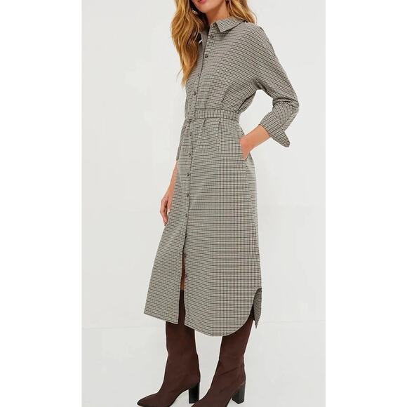 TUCKERNUCK Brown Plaid Sycamore Check Belted Vera Dress NWT Size XXXL - Picture 2 of 15